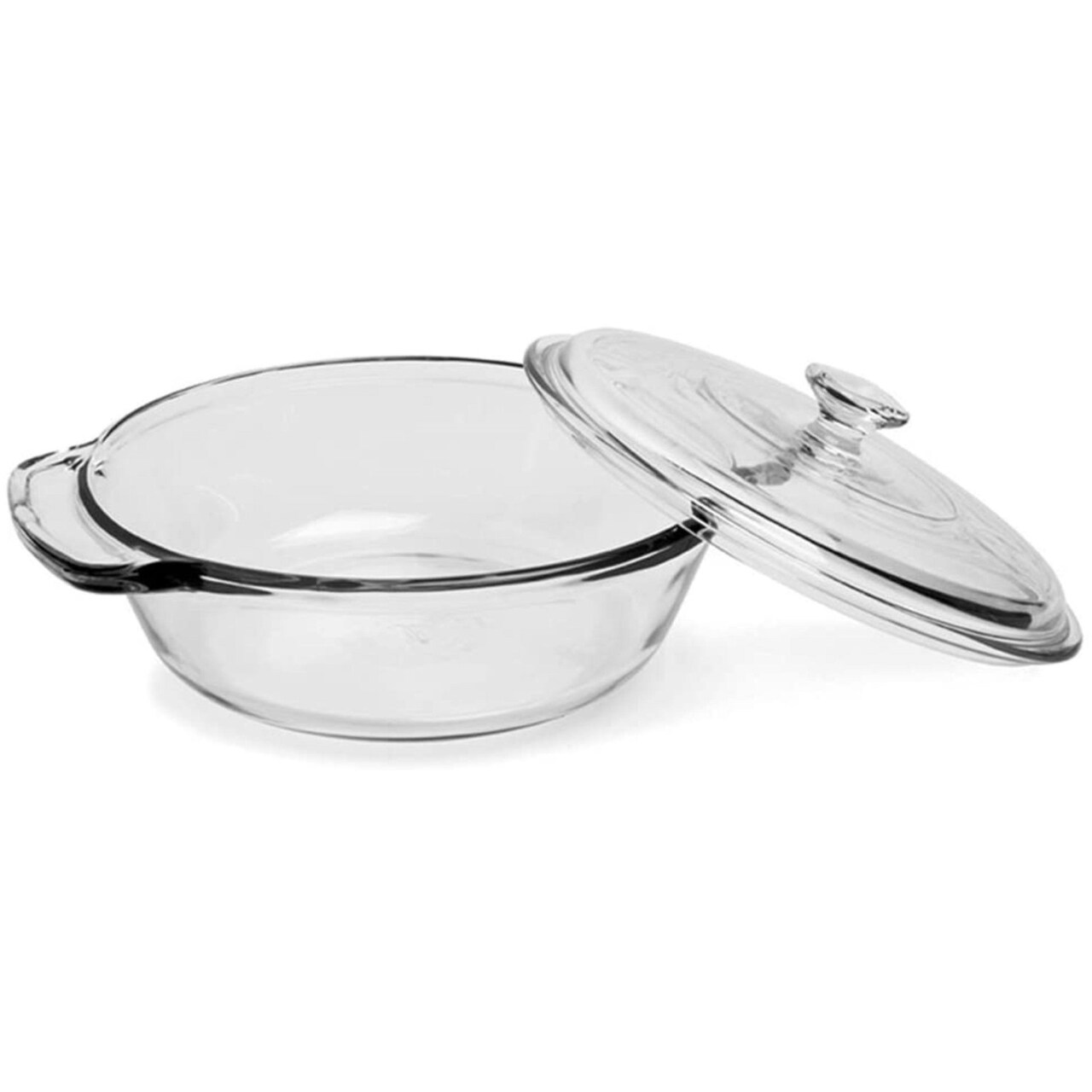 Anchor Hocking Fire-King Casserole Baking Dish with Lid, Glass, 2-Quart